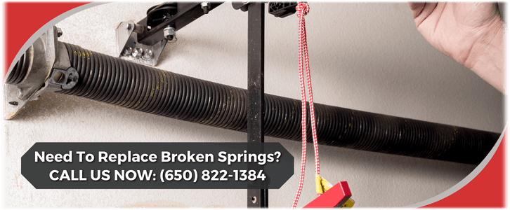 Broken Garage Door Spring Repair San Mateo